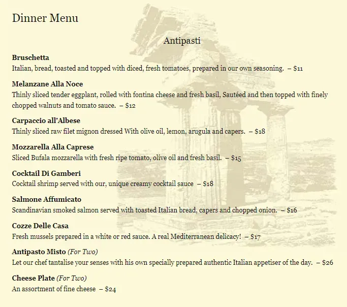 Menu 2