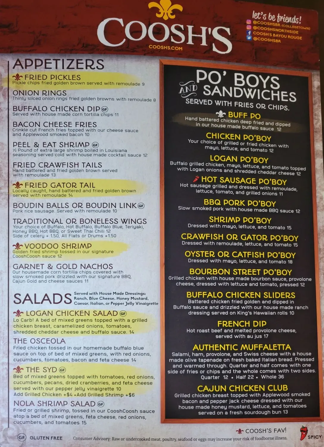 Menu 5