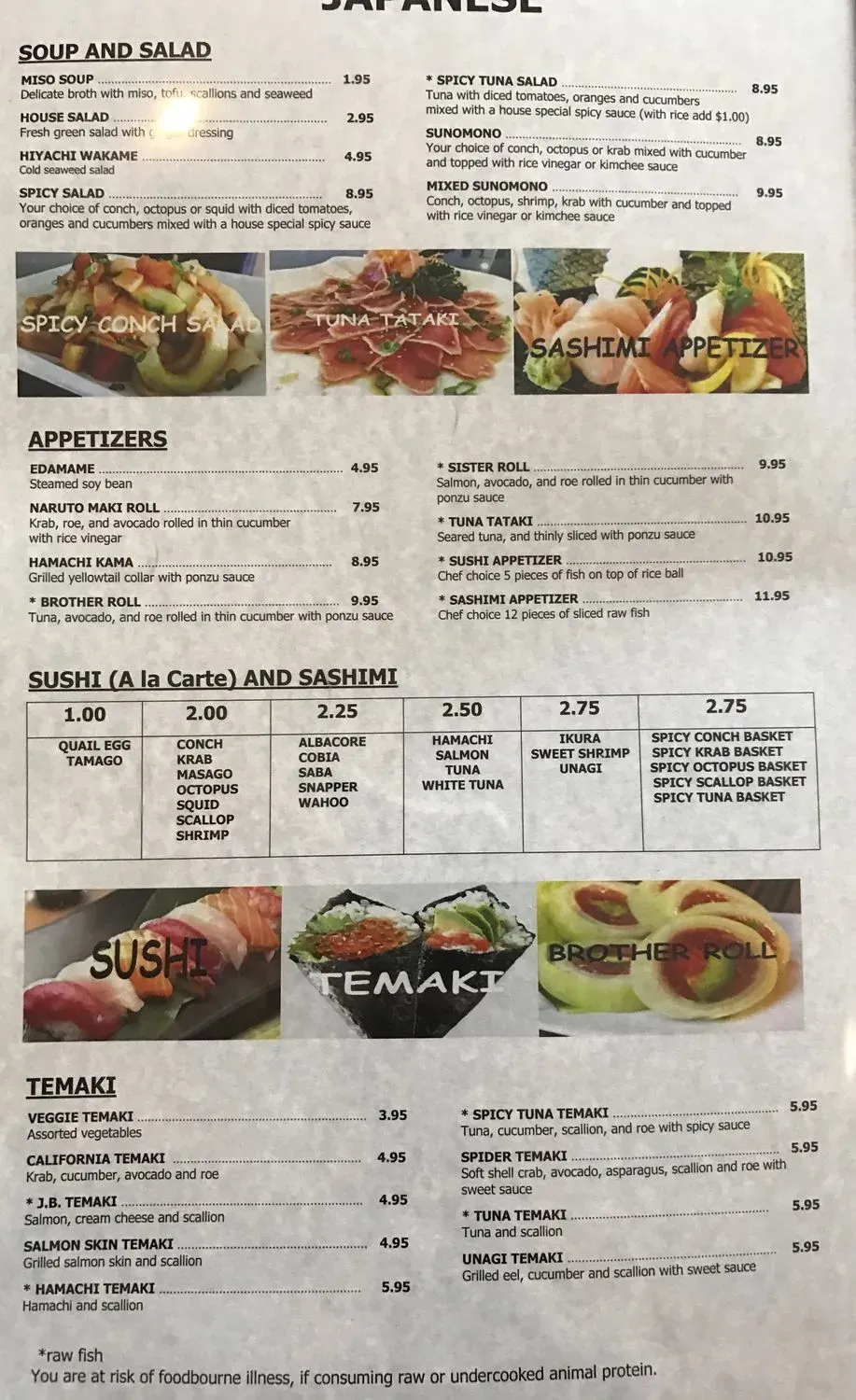 Menu 4