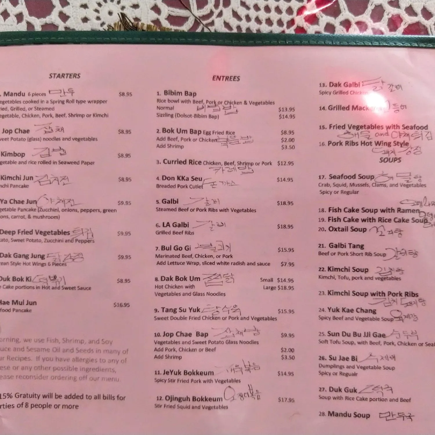 Menu 1