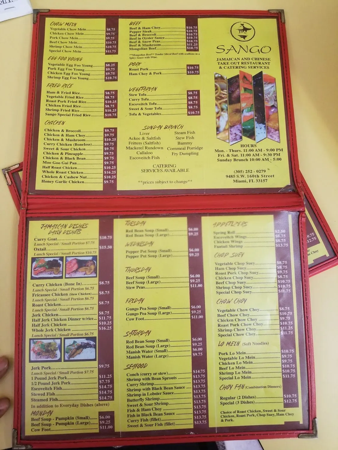 Menu 5