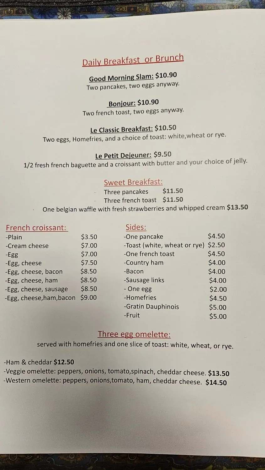 Menu 1