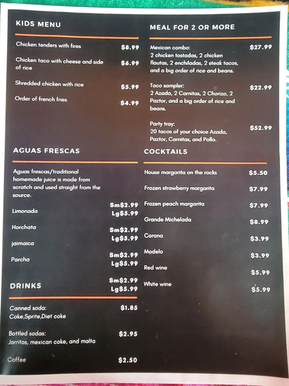 Menu 6