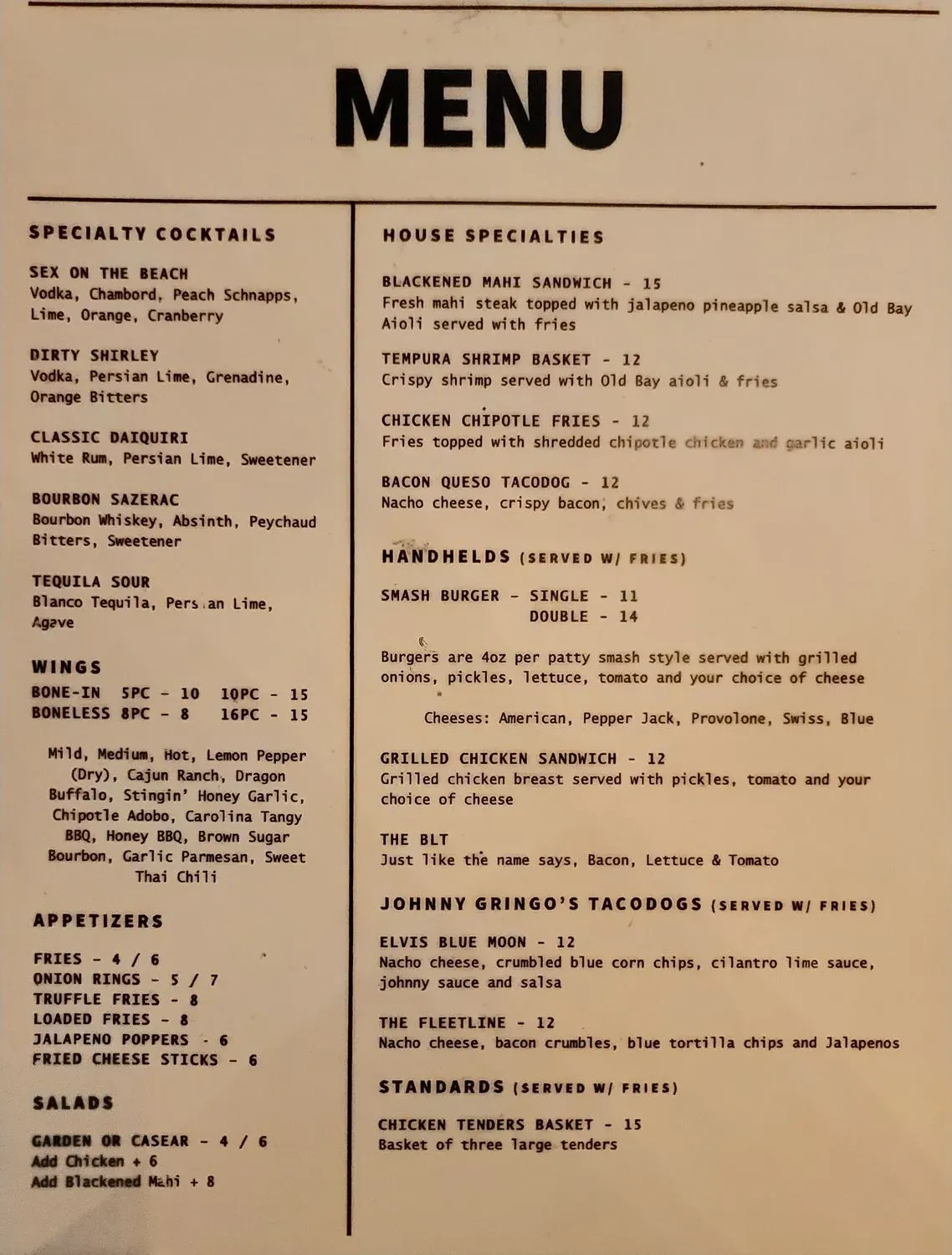 Menu 2