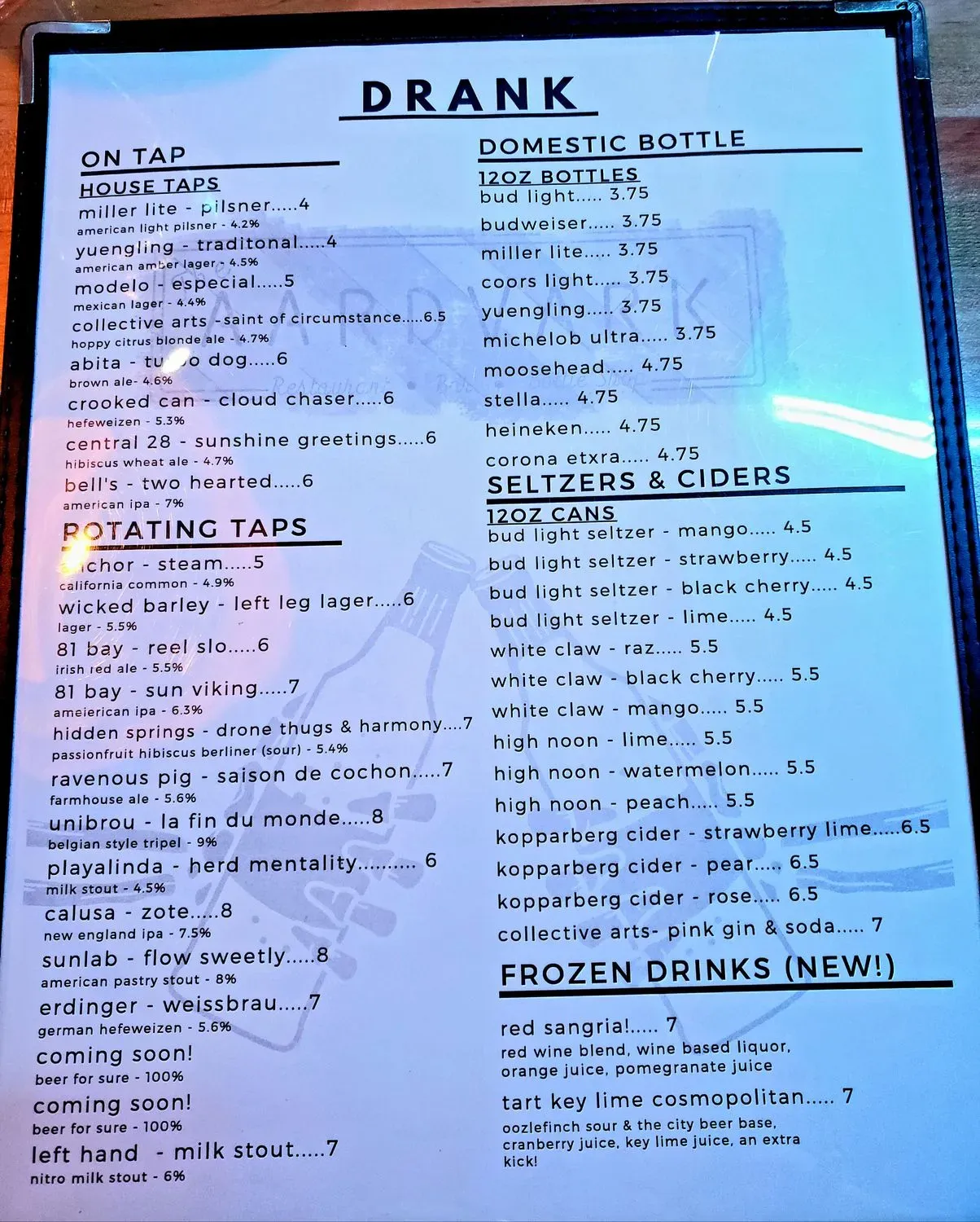 Menu 4