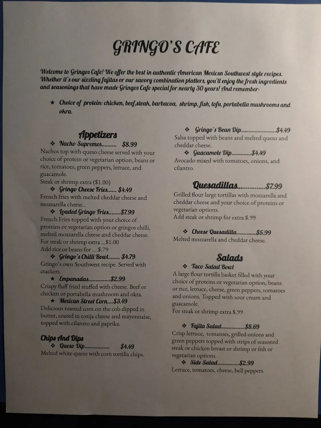 Menu 4