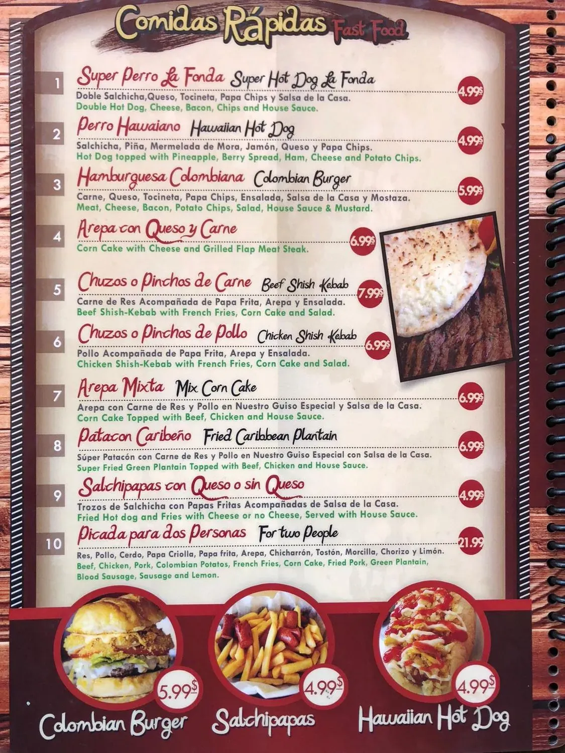 Menu 5