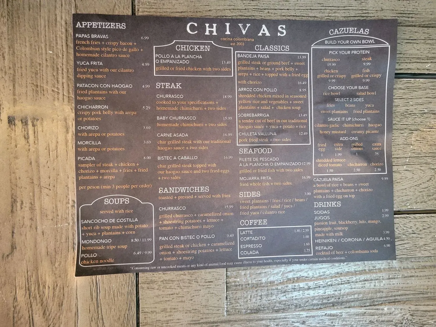 Menu 1