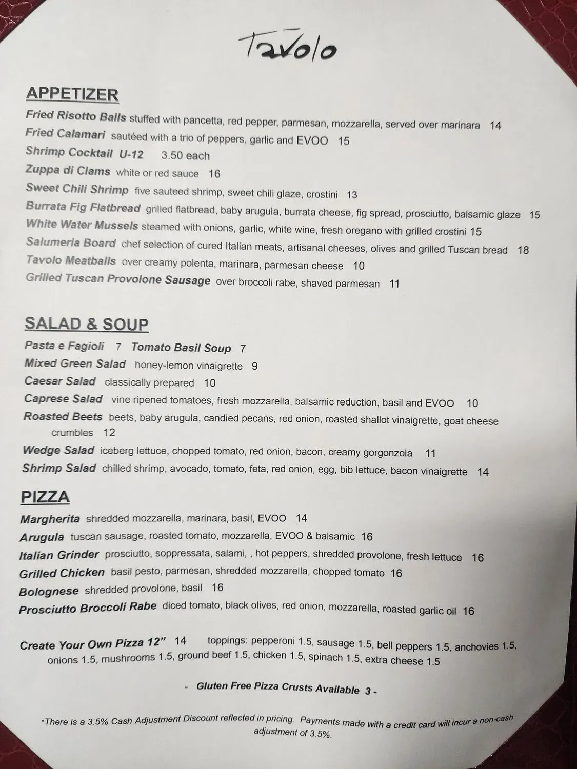 Menu 1