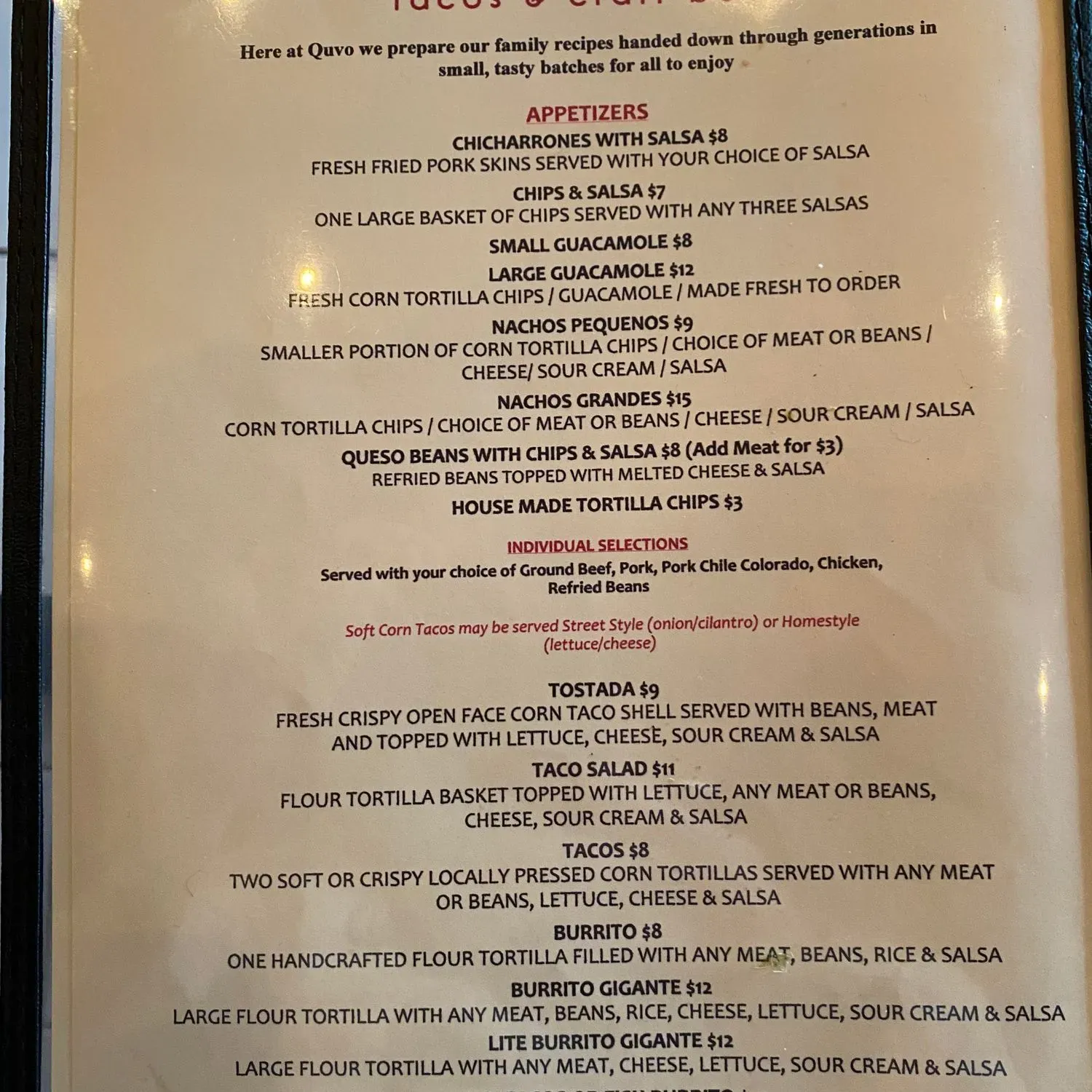 Menu 1