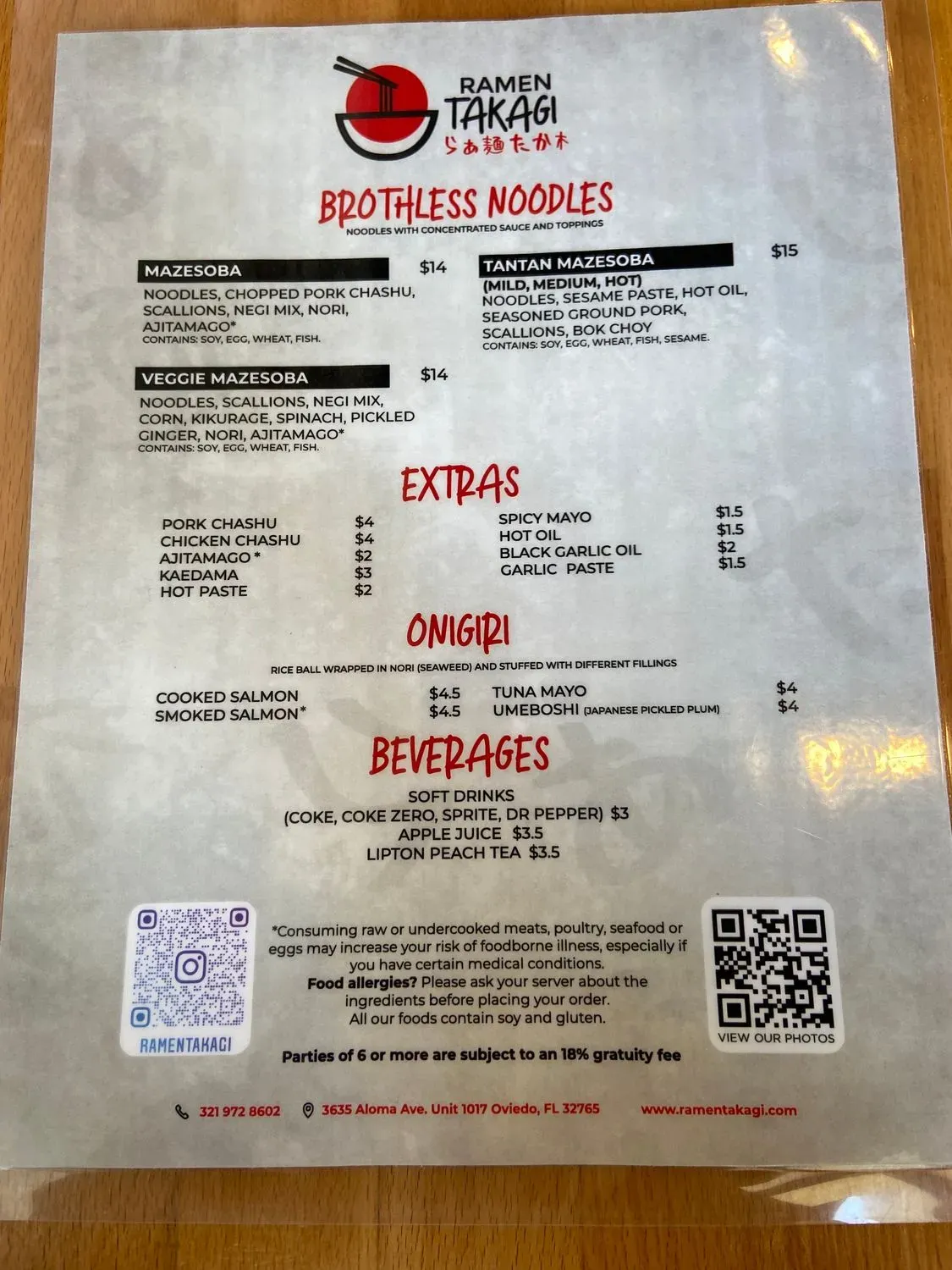 Menu 6