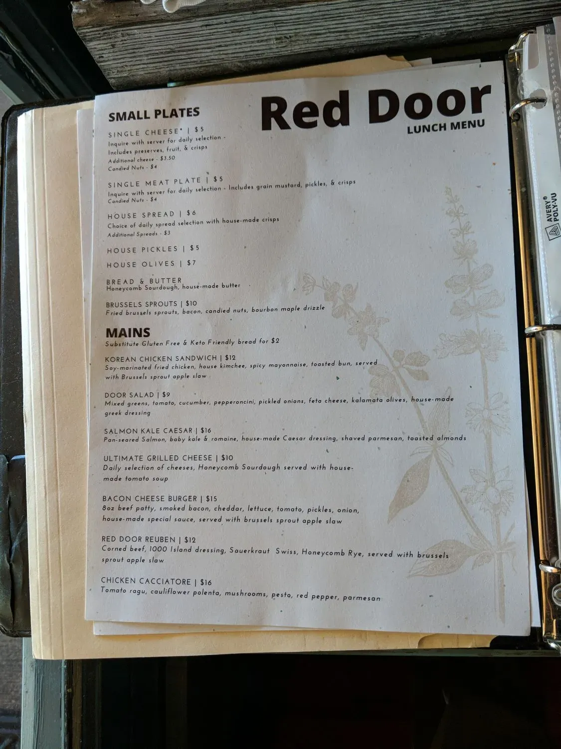 Menu 4