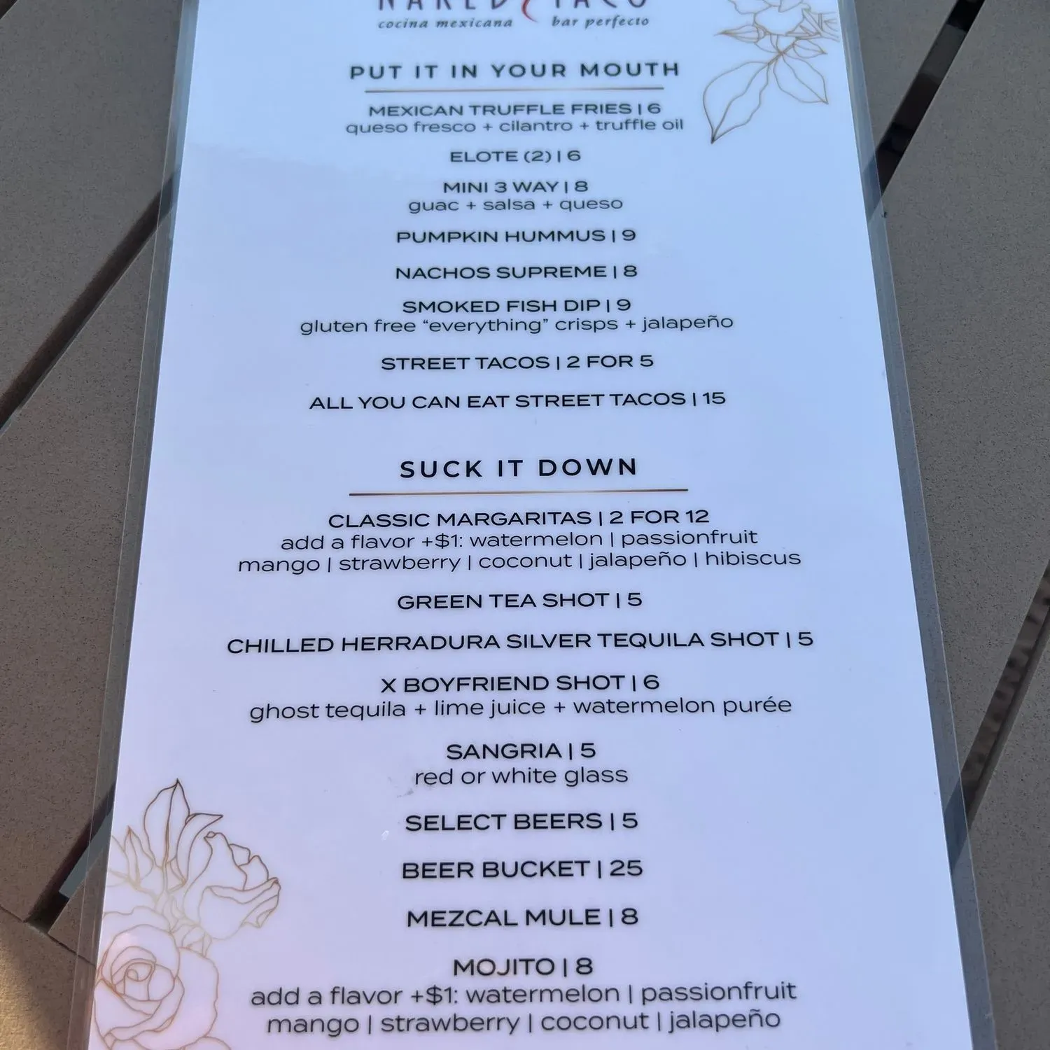 Menu 1