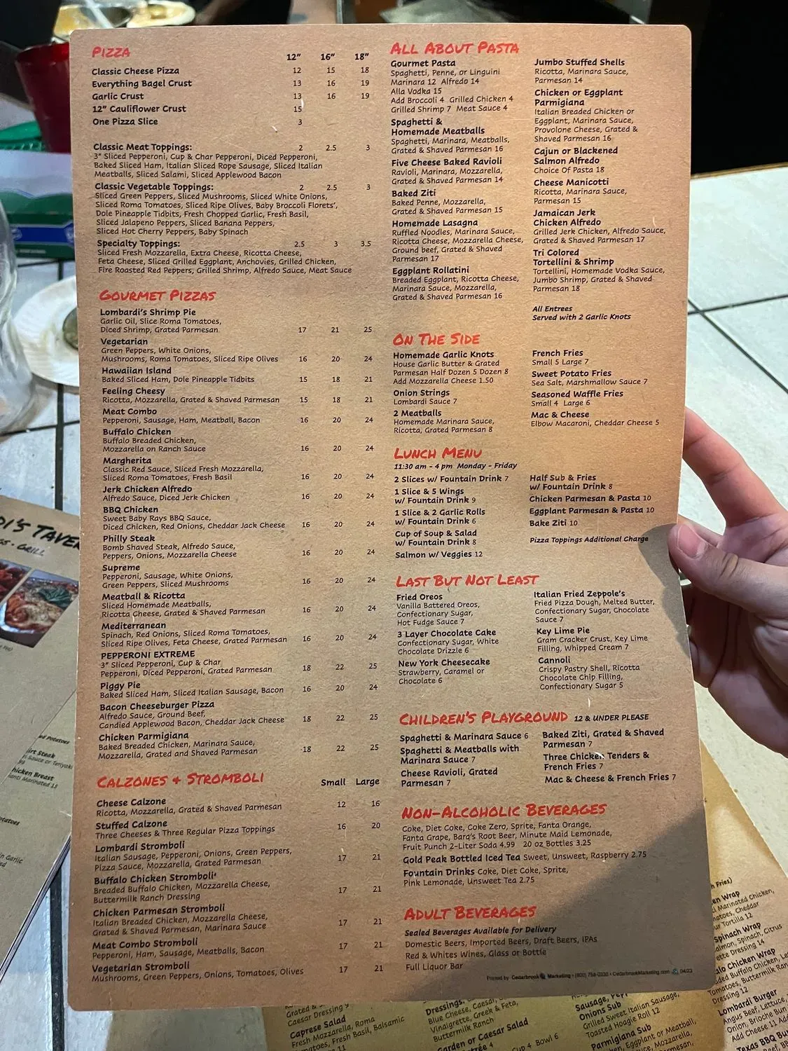 Menu 5