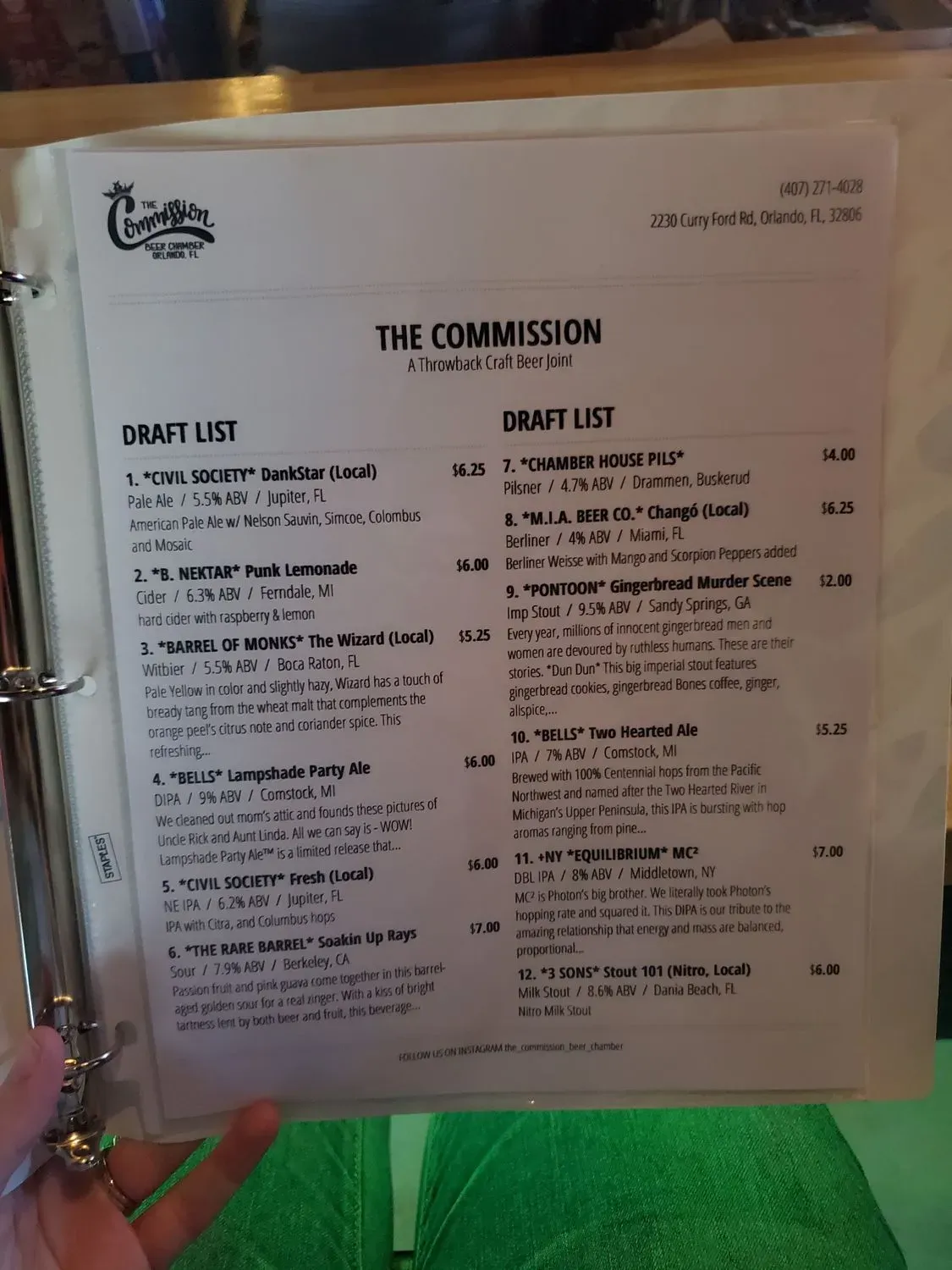 Menu 5