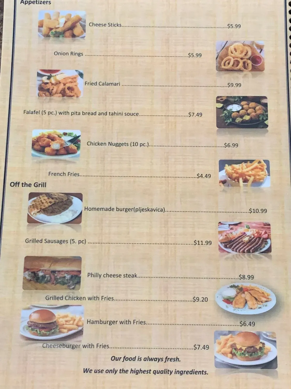 Menu 2