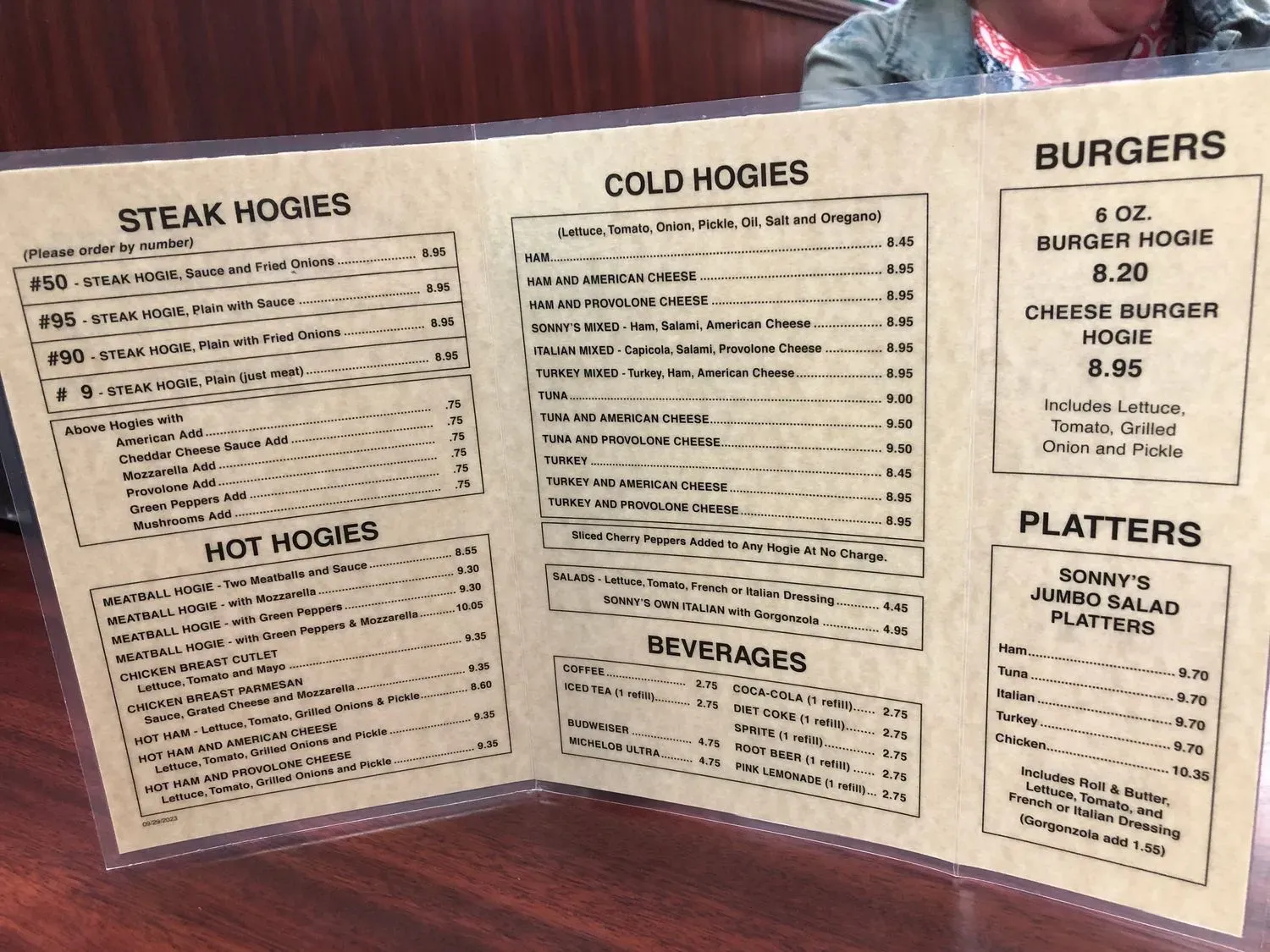 Menu 5