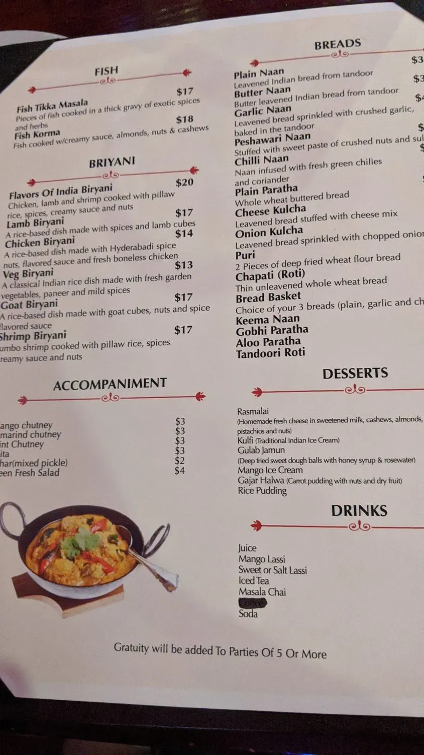 Menu 5