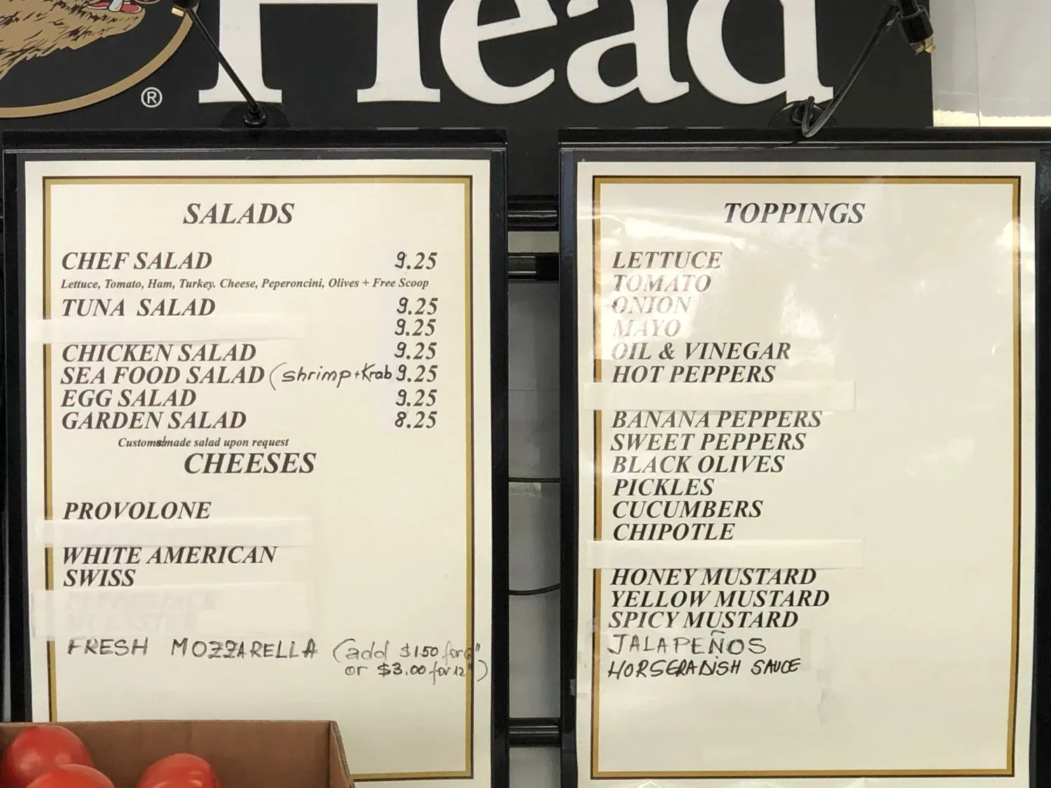 Menu 2