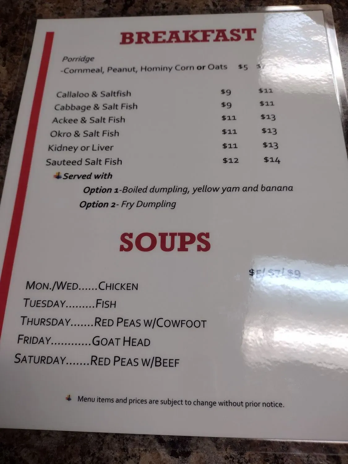 Menu 2