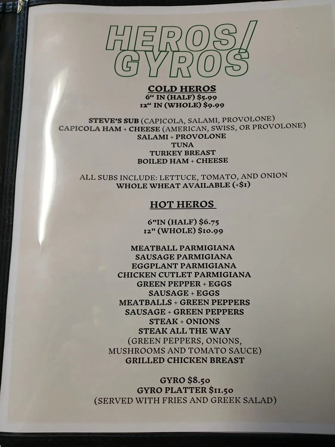 Menu 1