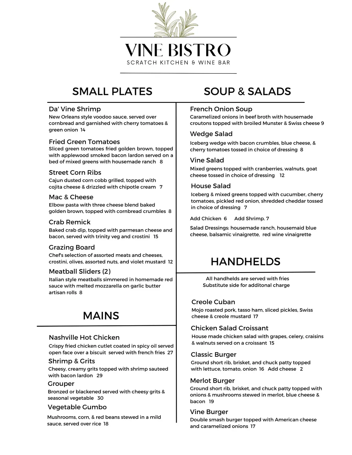 Menu 6