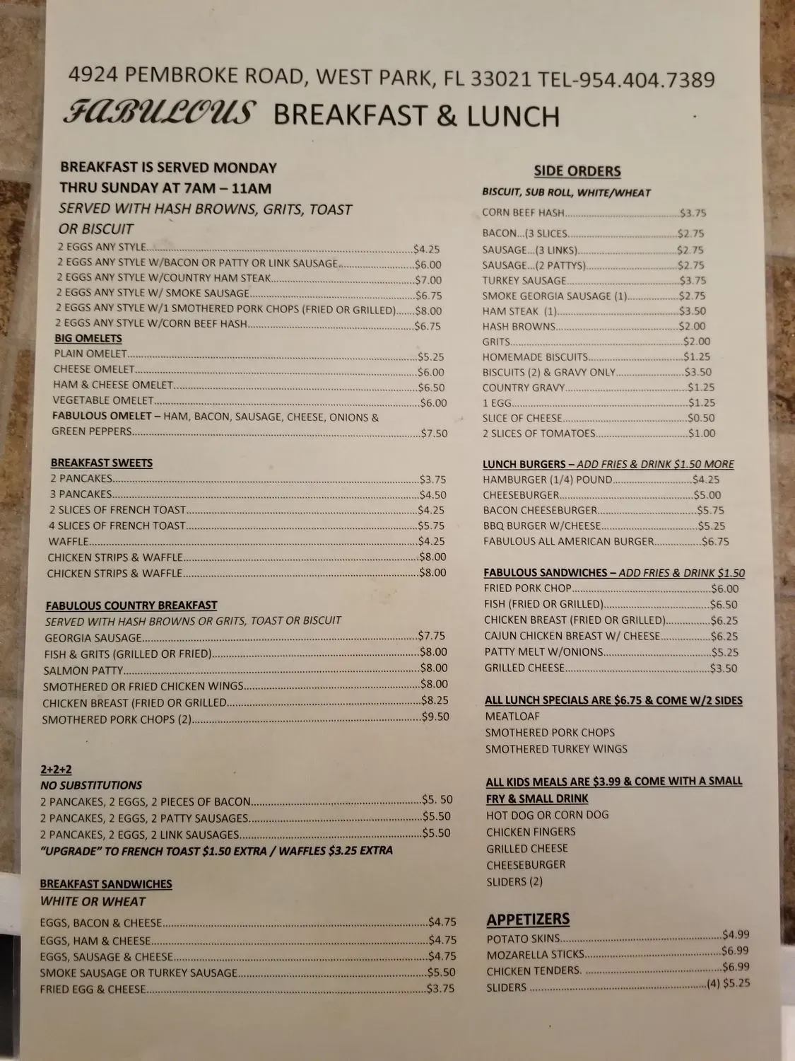 Menu 5