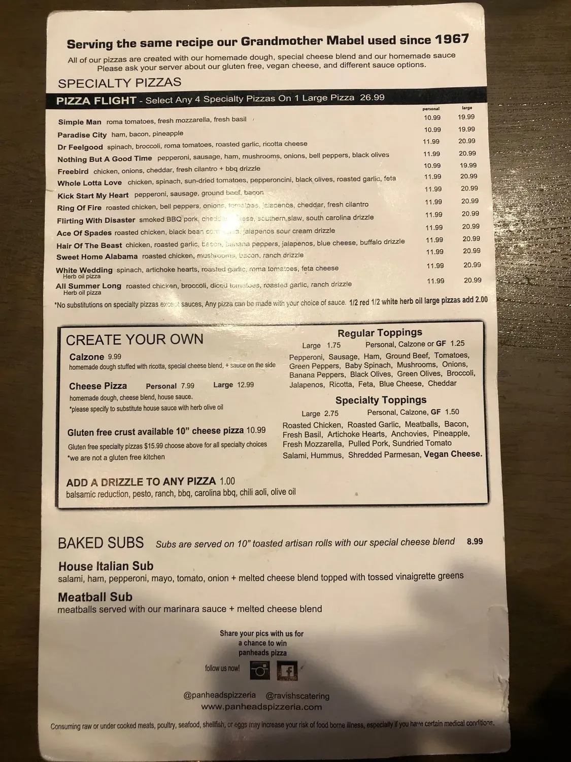 Menu 1