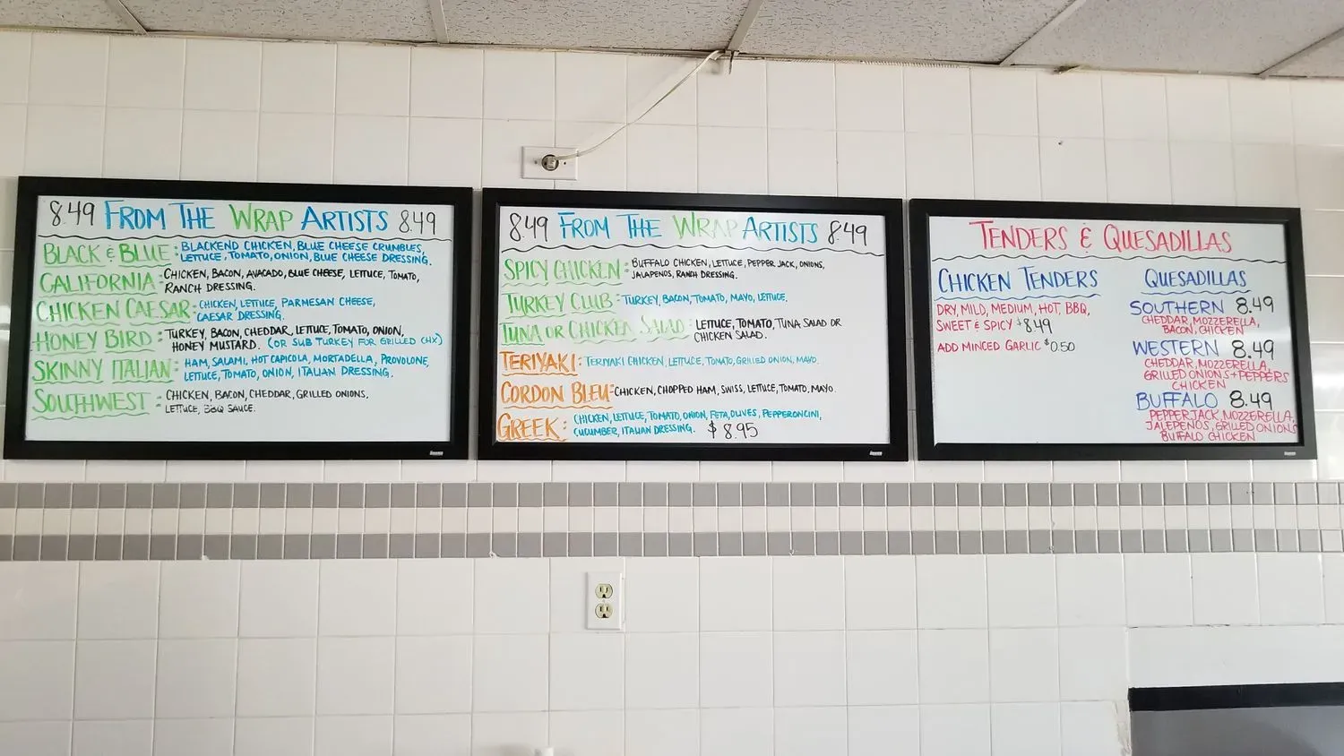 The Samich Shop Menu - Updated November 2025