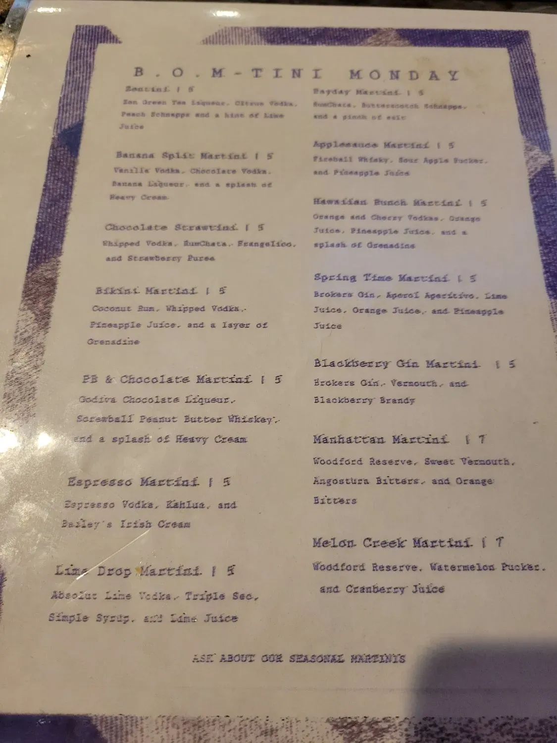 Menu 6