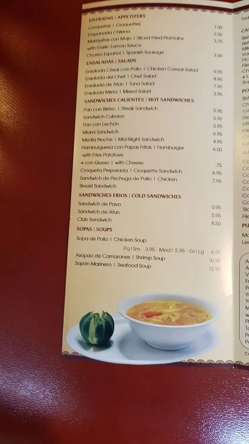 Menu 5