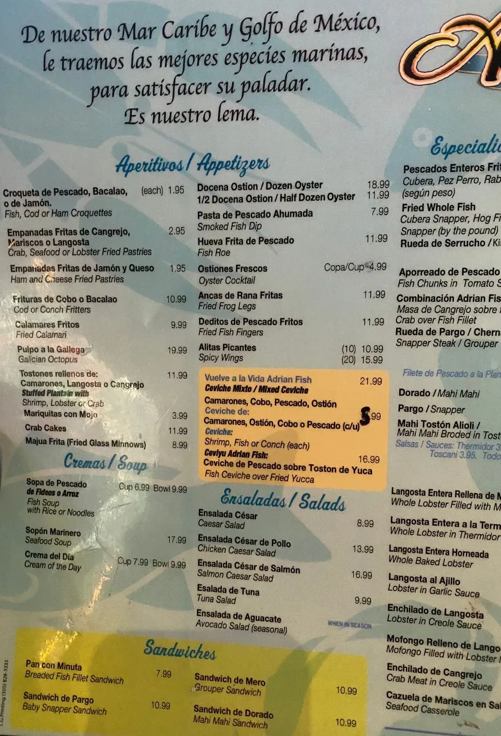 Menu 3