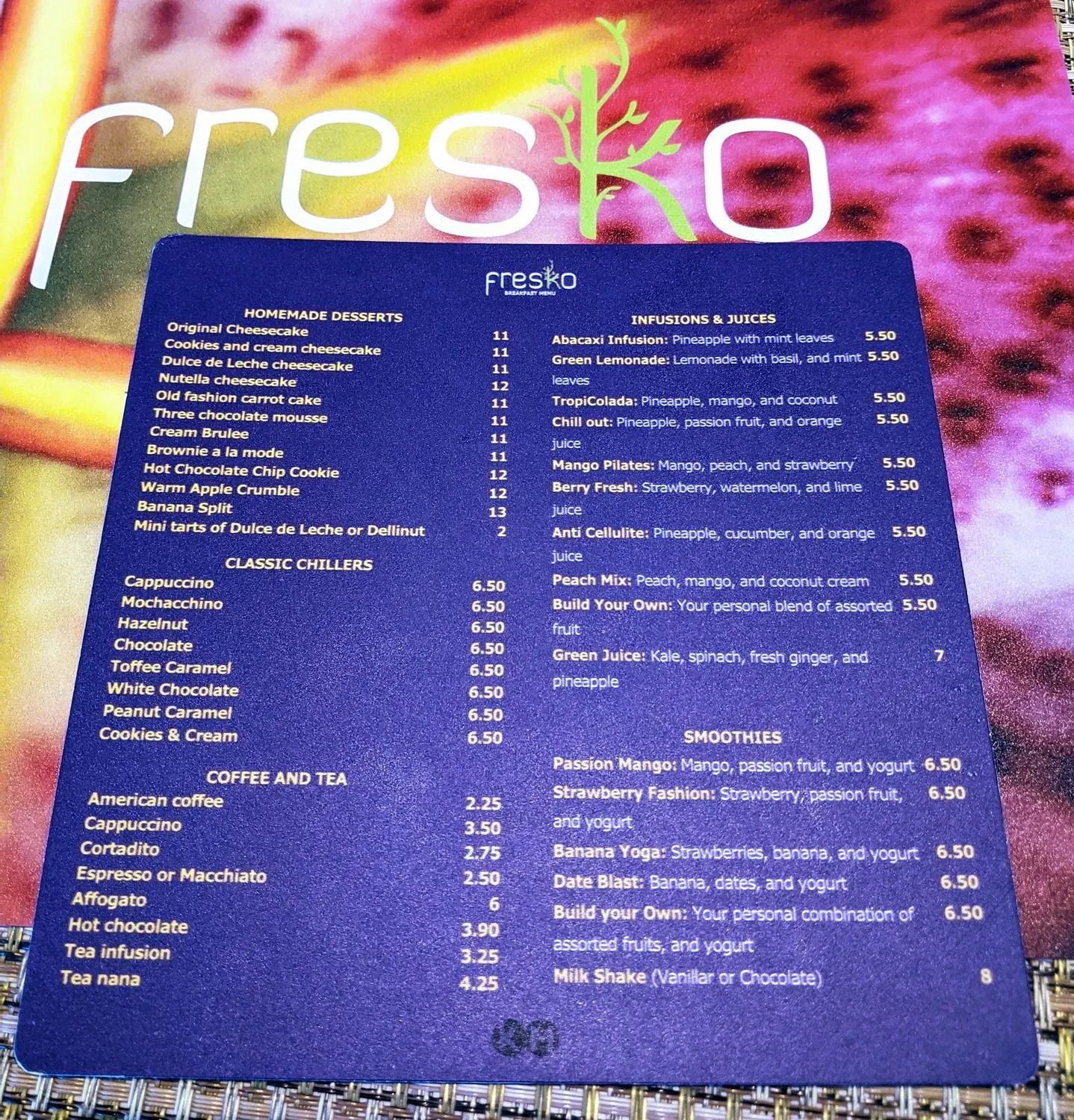 Menu 4