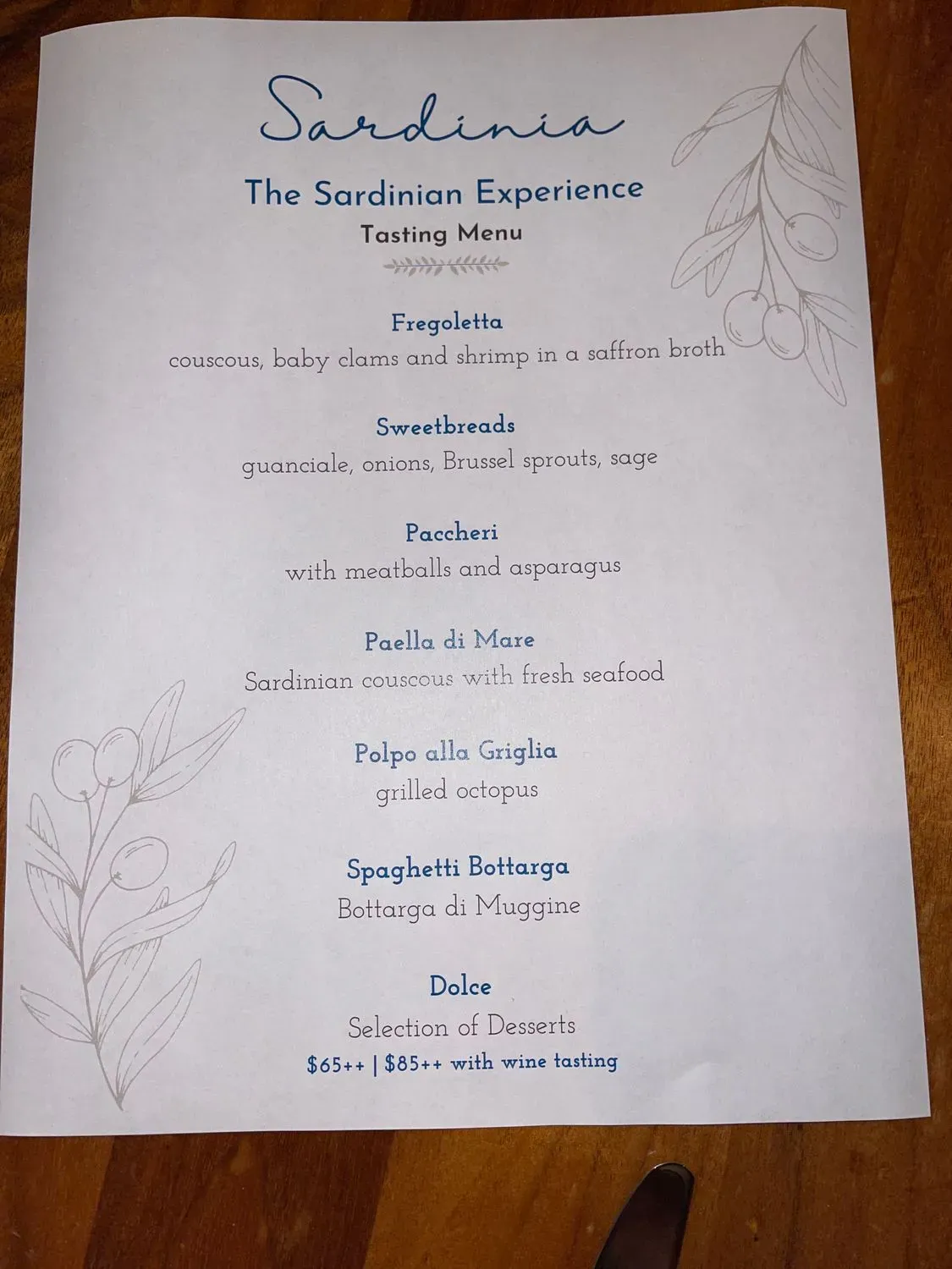 Menu 1