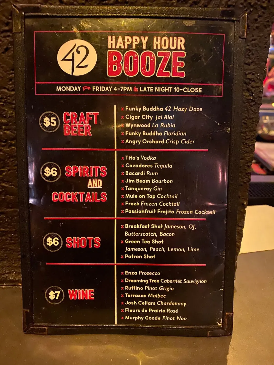 Menu 5