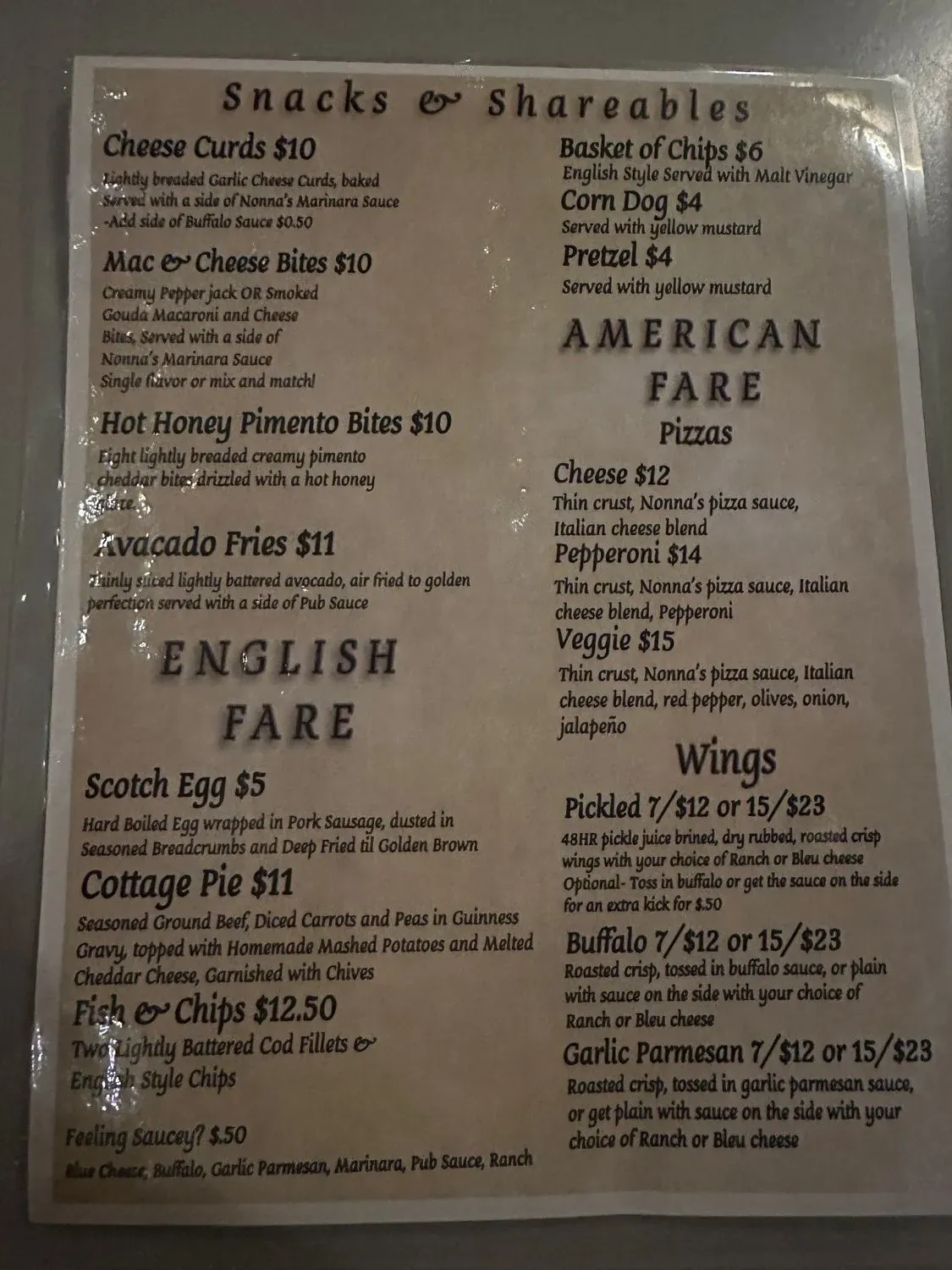 Menu 1