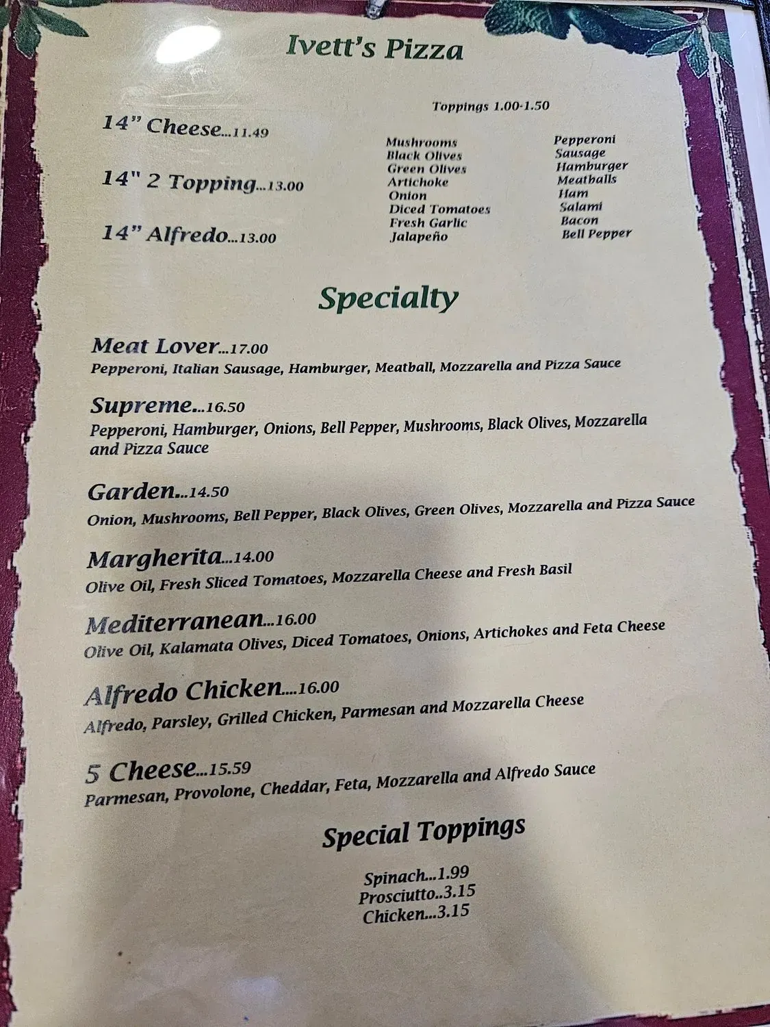 Menu 6