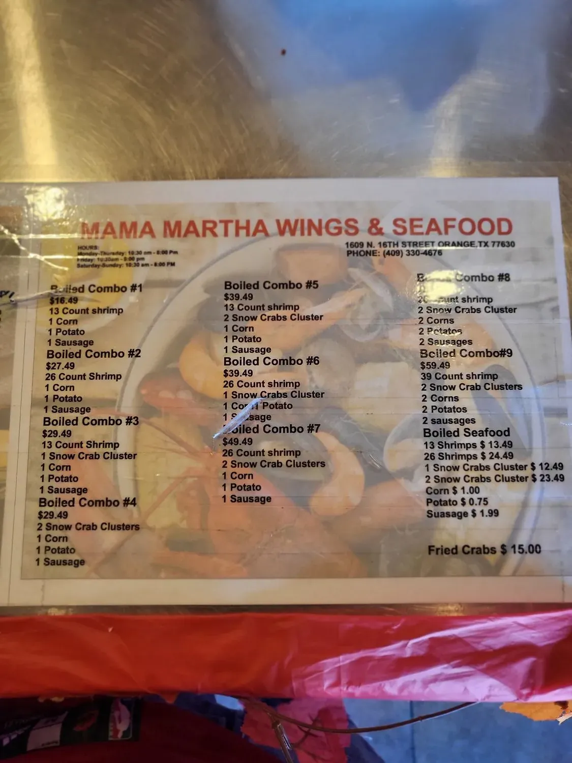 Menu 6