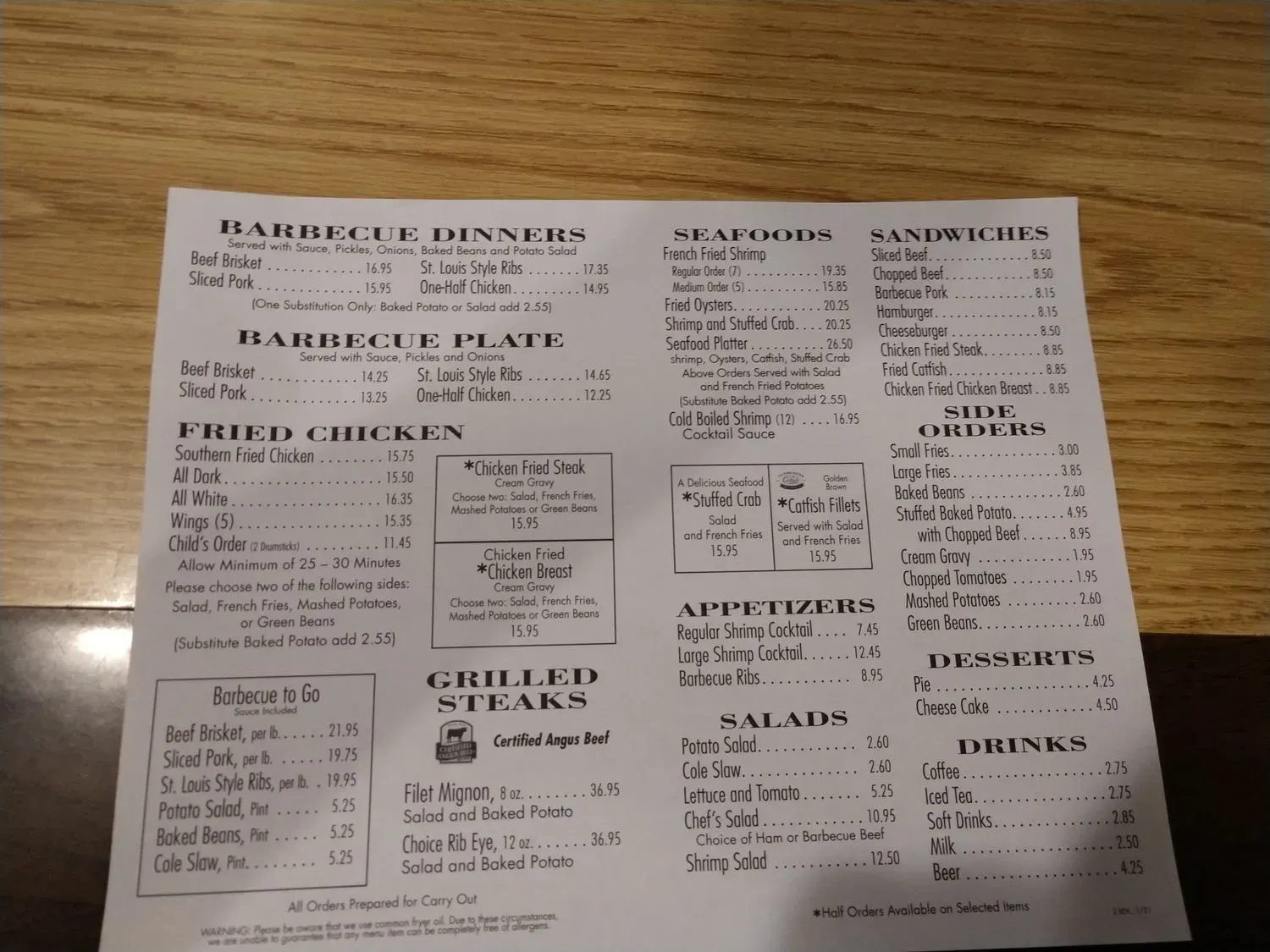 Menu 5