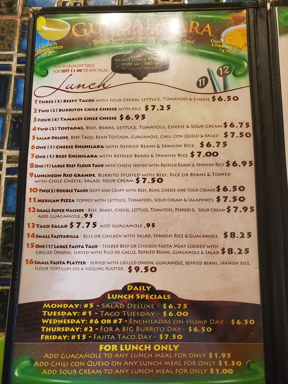 Menu 4