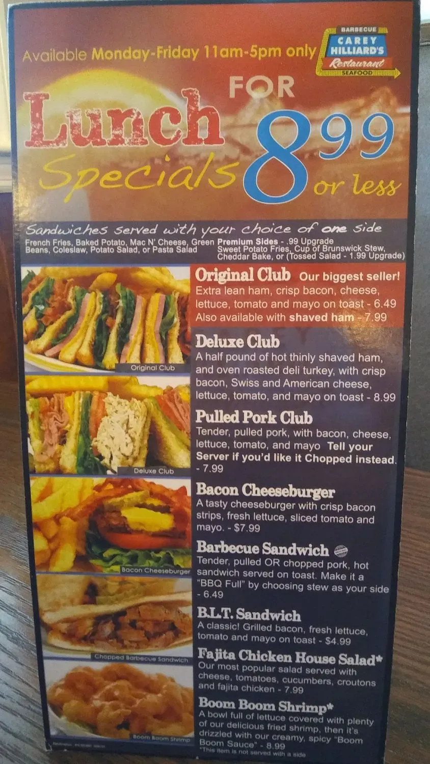 Menu 5