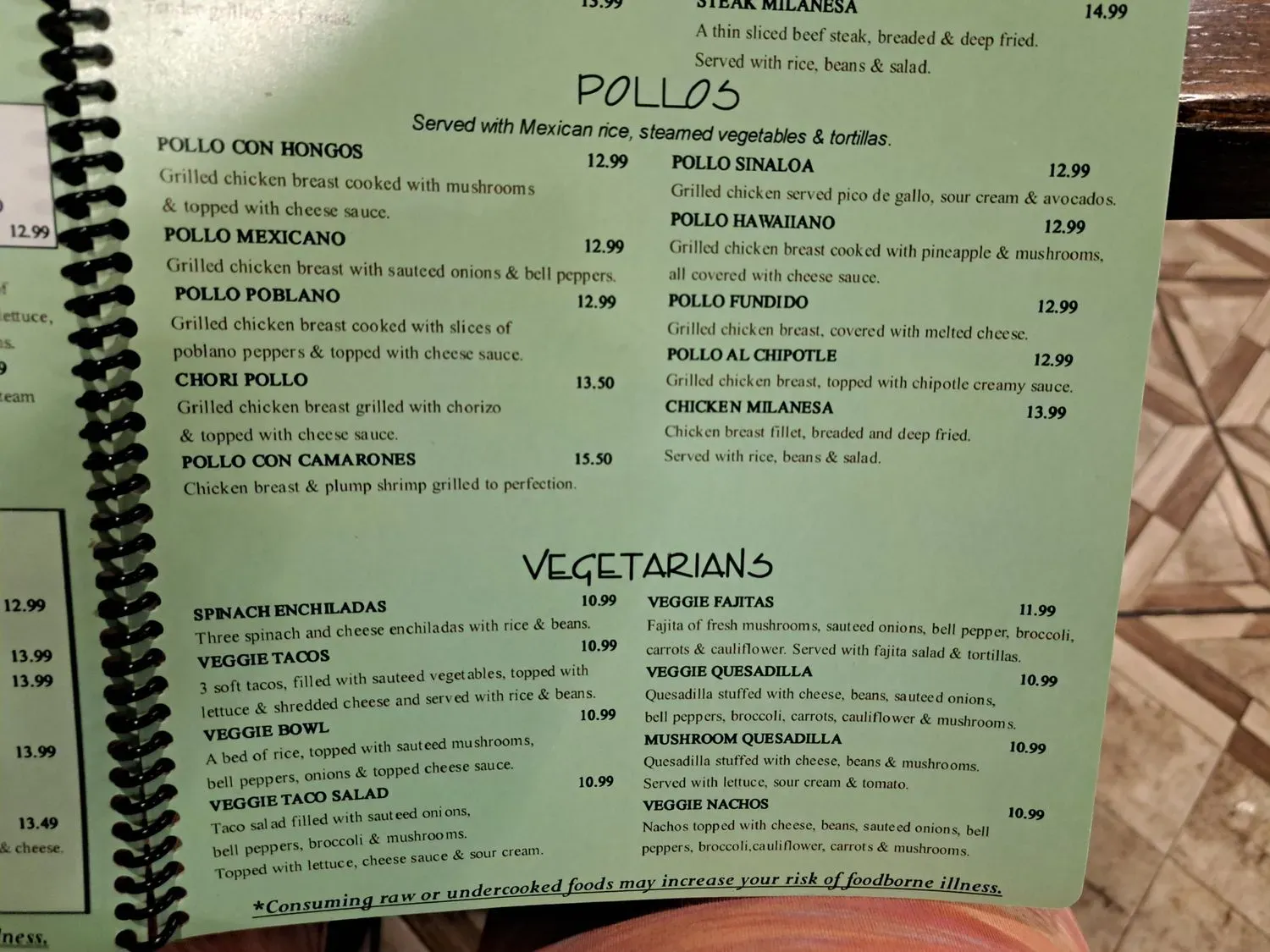 Menu 1