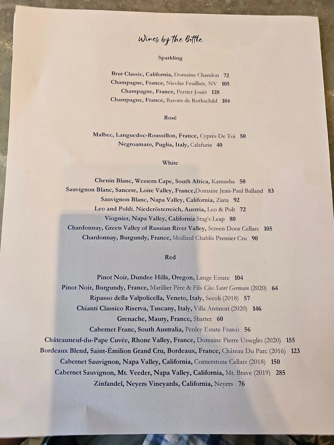 Menu 2