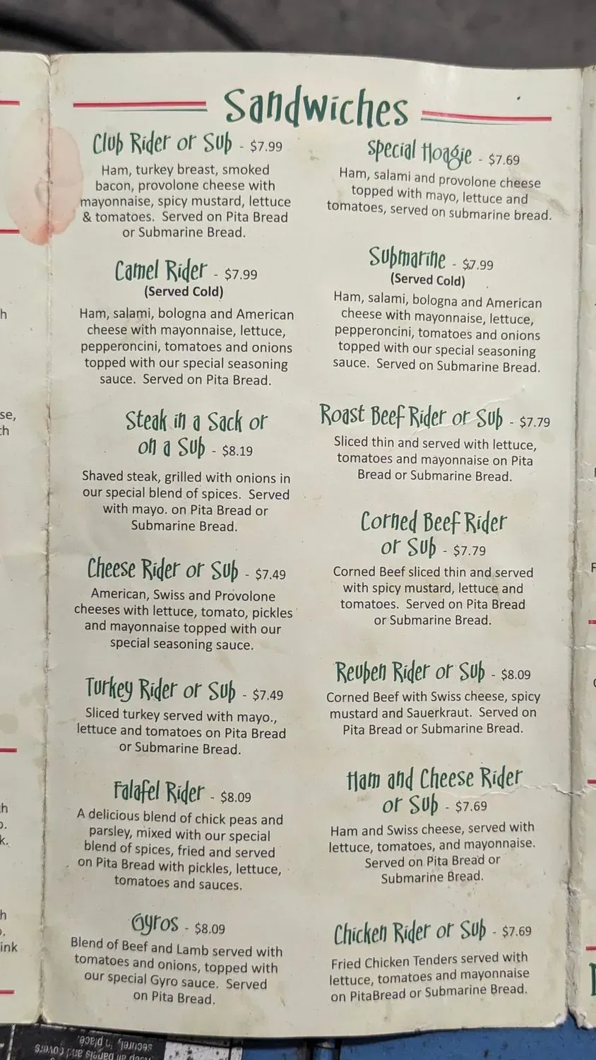 Menu 4