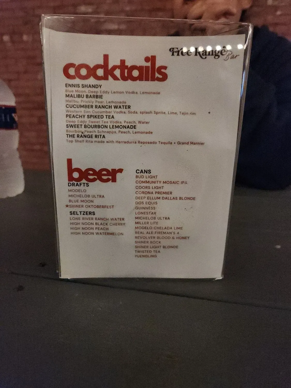 Menu 5