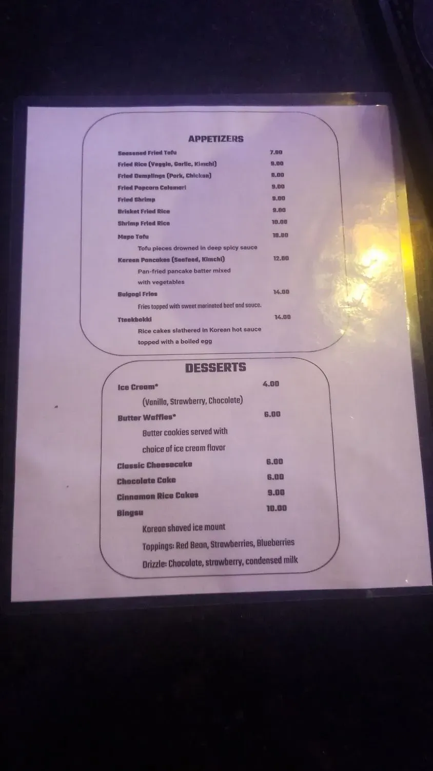 Menu 4