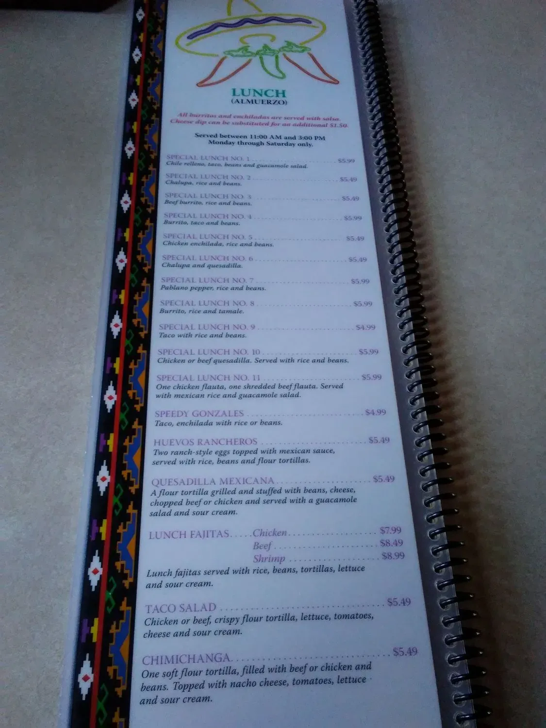 Menu 6