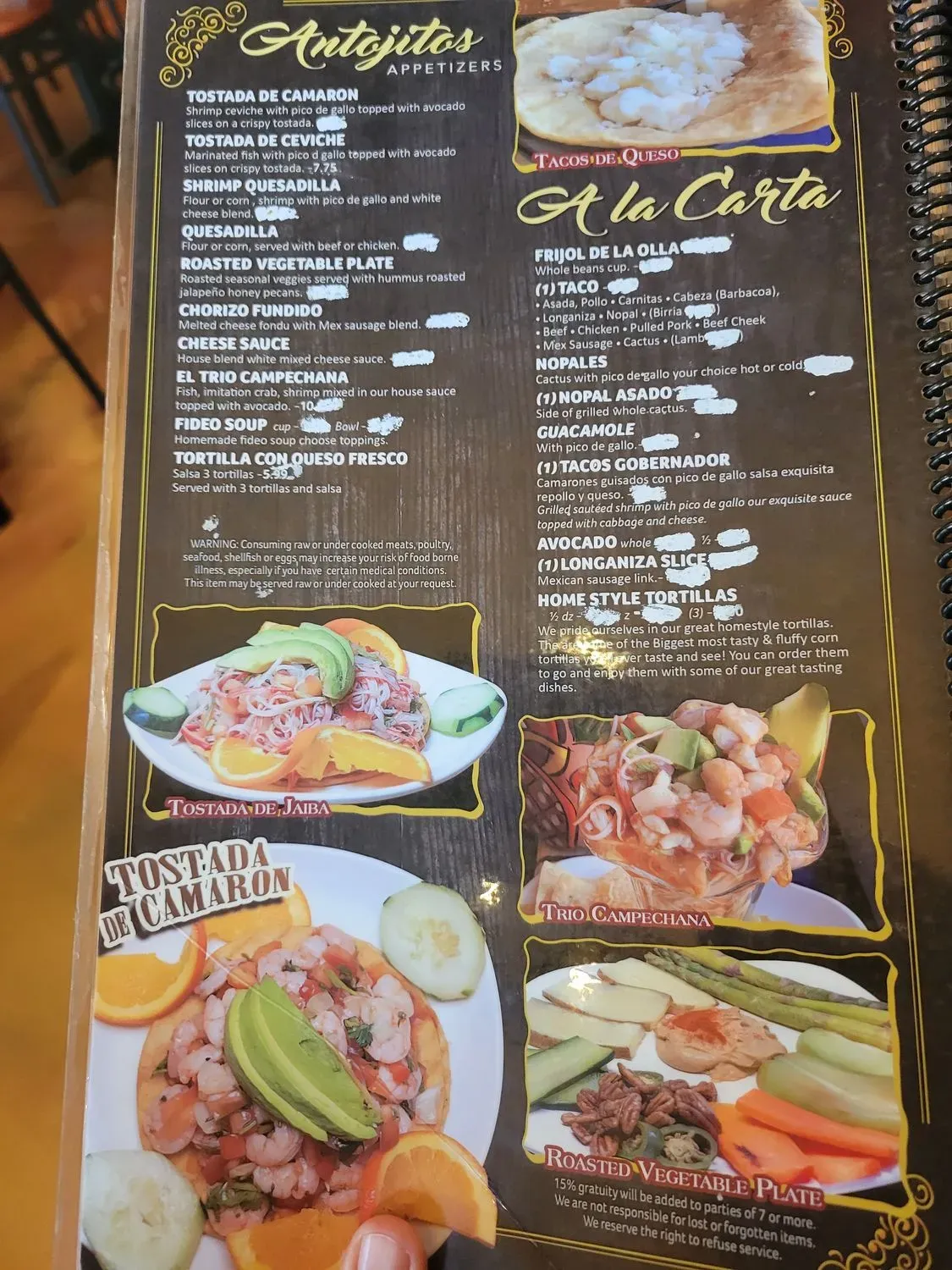 Menu 5