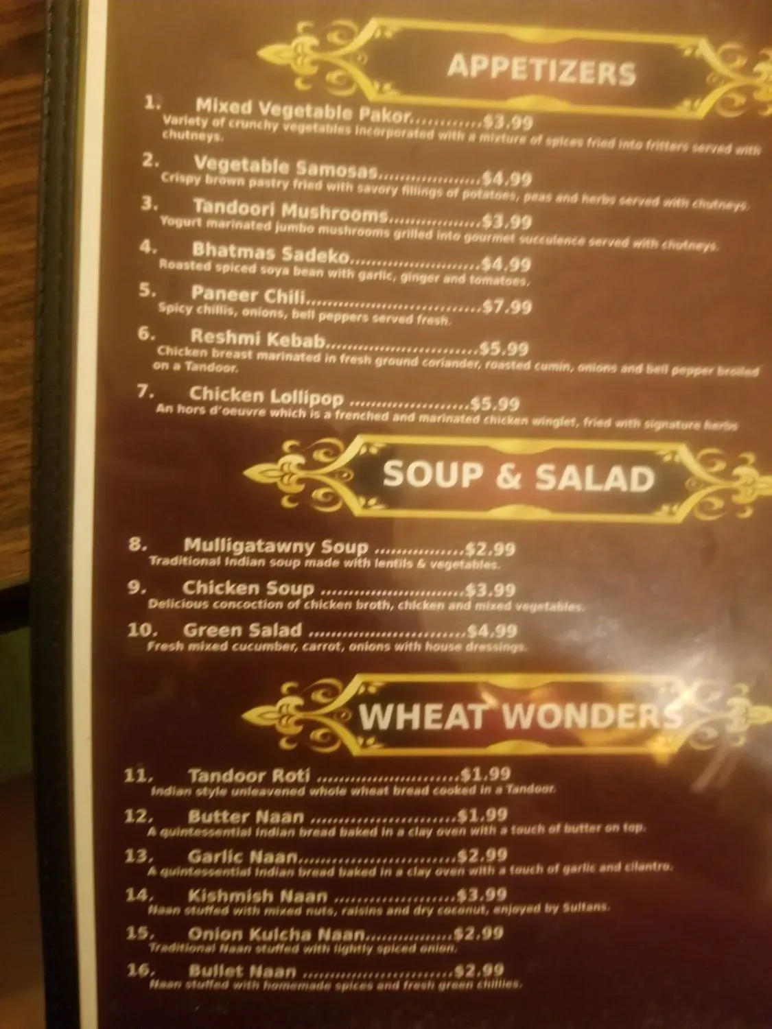 Menu 5