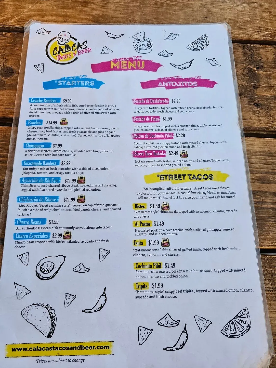 Menu 1